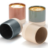 Kook Ceramic Latte Cups 10.5 oz, Set of 4