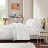 Jersey Knit All Season Sheet Set, White