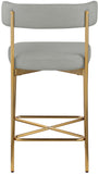Rivage - Durable Stool With Gold Frame (Set of 2)