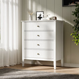 Elegant 5-Drawer Dresser Antique White For Bedroom