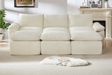 VELLO 111" 3-Seater Sofa with 3 Ottomans