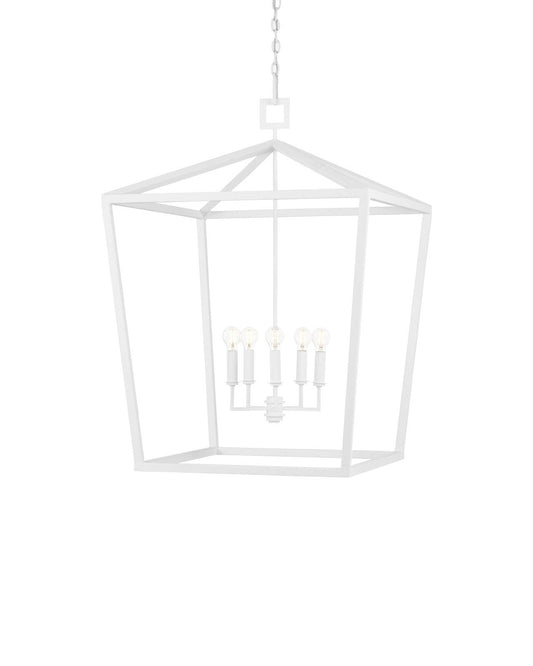 Denison Large White Lantern