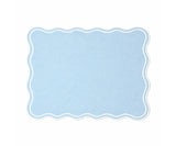 Dining Table Placemats - White Scalloped Placemats