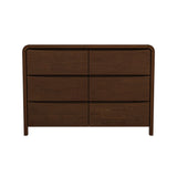 Lionel Mid Century Modern Solid Wood 6-Drawer Dresser
