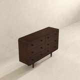 Alexa Mid Century Modern Dresser 6 Drawers