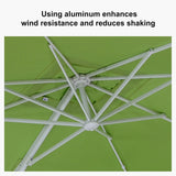 PURPLE LEAF Outdoor Patio Umbrella with Base, Best White Cantilever Umbrellas