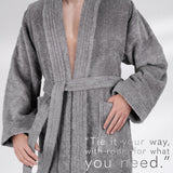 American Soft Linen Luxury Men’s 100% Cotton Turkish Bathrobe – Quick Dry, Soft, Absorbent & Lightweight