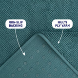 American Soft Linen 100% Cotton Bath Mat Rugs, 17x24 inches Slip Resistant Bottom Base Bath Mats for Bathroom - 50 Set Case Pack