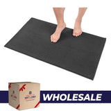 American Soft Linen 100% Cotton Bath Mat Rugs, 17x24 inches Slip Resistant Bottom Base Bath Mats for Bathroom - 50 Set Case Pack
