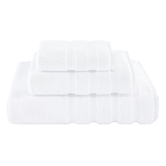 3 Piece 100% Cotton Extra Fluffy and Soft Luxury Turkish Towel Set with 20 Different Colors - 20 Set Case Pack