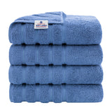 American Soft Linen 100% Cotton Turkish Towels for Bathroom, 4 Pack Bath Towel Set,  Super Soft, Extra Large Bath Towels