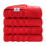 American Soft Linen 100% Cotton Turkish Towels for Bathroom, 4 Pack Bath Towel Set,  Super Soft, Extra Large Bath Towels