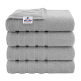 American Soft Linen 100% Cotton Turkish Towels for Bathroom, 4 Pack Bath Towel Set,  Super Soft, Extra Large Bath Towels