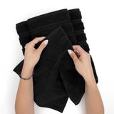 American Soft Linen 100%  Cotton Turkish Towels, 4 Pack Hand Towel Set, Super Soft, Absorbent, Quick Dry Premium Towels