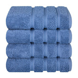 American Soft Linen 100%  Cotton Turkish Towels, 4 Pack Hand Towel Set, Super Soft, Absorbent, Quick Dry Premium Towels