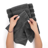 American Soft Linen 100%  Cotton Turkish Towels, 4 Pack Hand Towel Set, Super Soft, Absorbent, Quick Dry Premium Towels