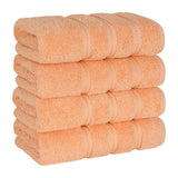 American Soft Linen 100%  Cotton Turkish Towels, 4 Pack Hand Towel Set, Super Soft, Absorbent, Quick Dry Premium Towels