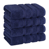 American Soft Linen 100%  Cotton Turkish Towels, 4 Pack Hand Towel Set, Super Soft, Absorbent, Quick Dry Premium Towels