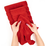 American Soft Linen 100%  Cotton Turkish Towels, 4 Pack Hand Towel Set, Super Soft, Absorbent, Quick Dry Premium Towels