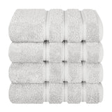 American Soft Linen 100%  Cotton Turkish Towels, 4 Pack Hand Towel Set, Super Soft, Absorbent, Quick Dry Premium Towels