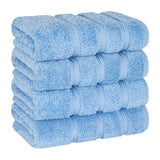 American Soft Linen 100%  Cotton Turkish Towels, 4 Pack Hand Towel Set, Super Soft, Absorbent, Quick Dry Premium Towels
