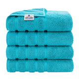 4 Piece 100% Cotton Turkish Bath Towel - 6 Set Case Pack