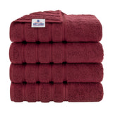 4 Piece 100% Cotton Turkish Bath Towel - 6 Set Case Pack