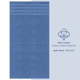 4 Piece 100% Cotton Turkish Bath Towel - 6 Set Case Pack