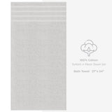 4 Piece 100% Cotton Turkish Bath Towel - 6 Set Case Pack