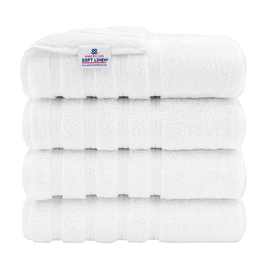 4 Piece 100% Cotton Turkish Bath Towel - 6 Set Case Pack