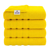 4 Piece 100% Cotton Turkish Bath Towel - 6 Set Case Pack