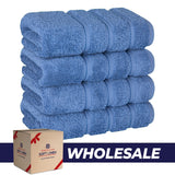 4 Piece 100% Cotton Turkish Towels, Hand Towel Set, Soft, Absorbent, Quick Dry - 28 Set Case Pack