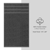 4 Piece 100% Cotton Turkish Towels, Hand Towel Set, Soft, Absorbent, Quick Dry - 28 Set Case Pack