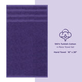 4 Piece 100% Cotton Turkish Towels, Hand Towel Set, Soft, Absorbent, Quick Dry - 28 Set Case Pack