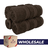 4 Piece 100% Cotton Luxury Washcloth Turkish Towel Set - 60 Set Case Pack