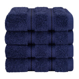 4 Piece 100% Cotton Luxury Washcloth Turkish Towel Set - 60 Set Case Pack