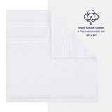 4 Piece 100% Cotton Luxury Washcloth Turkish Towel Set - 60 Set Case Pack