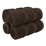 4 Piece 100% Cotton Softness, Elegance, Comfort Washcloth Turkish Towel Set