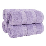 4 Piece 100% Cotton Softness, Elegance, Comfort Washcloth Turkish Towel Set