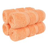 4 Piece 100% Cotton Softness, Elegance, Comfort Washcloth Turkish Towel Set