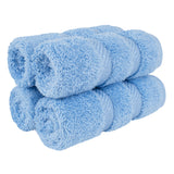 4 Piece 100% Cotton Softness, Elegance, Comfort Washcloth Turkish Towel Set