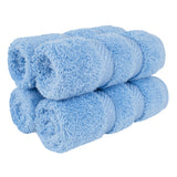 4 Piece 100% Cotton Softness, Elegance, Comfort Washcloth Turkish Towel Set