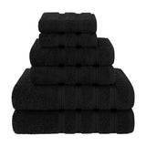 6 Piece 100% Cotton Turkish Bulk Bath Towels - Wholesale Premium Towel Sets - 10 Set Case Pack
