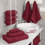 6 Piece 100% Cotton Turkish Bulk Bath Towels - Wholesale Premium Towel Sets - 10 Set Case Pack