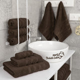 6 Piece 100% Cotton Turkish Bulk Bath Towels - Wholesale Premium Towel Sets - 10 Set Case Pack