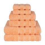 6 Piece 100% Cotton Turkish Bulk Bath Towels - Wholesale Premium Towel Sets - 10 Set Case Pack