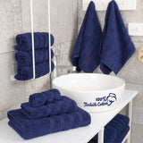 6 Piece 100% Cotton Turkish Bulk Bath Towels - Wholesale Premium Towel Sets - 10 Set Case Pack