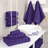 6 Piece 100% Cotton Turkish Bulk Bath Towels - Wholesale Premium Towel Sets - 10 Set Case Pack