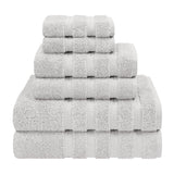 6 Piece 100% Cotton Turkish Bulk Bath Towels - Wholesale Premium Towel Sets - 10 Set Case Pack