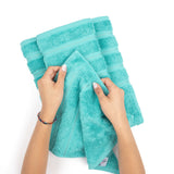 6 Piece 100% Cotton Turkish Bulk Bath Towels - Wholesale Premium Towel Sets - 10 Set Case Pack